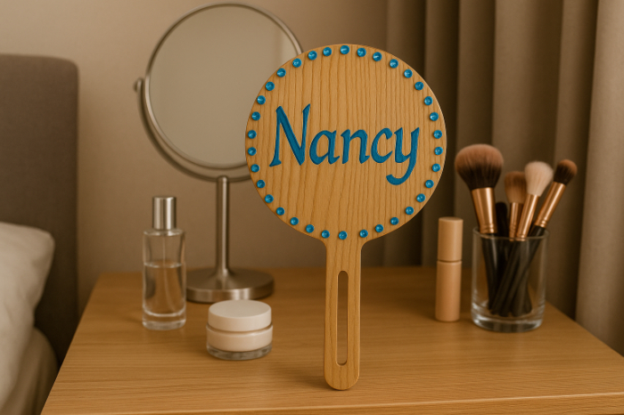 Reflective Blessing – Customized Handcrafted Wooden Mirror