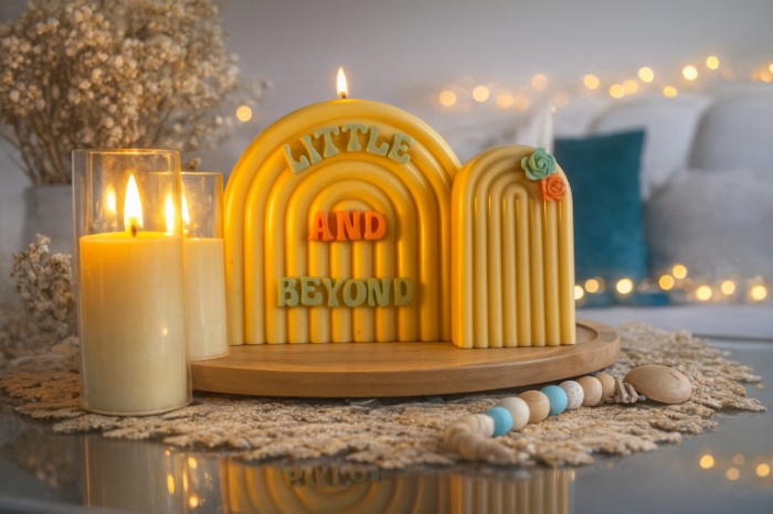 Custom Rainbow Candle
