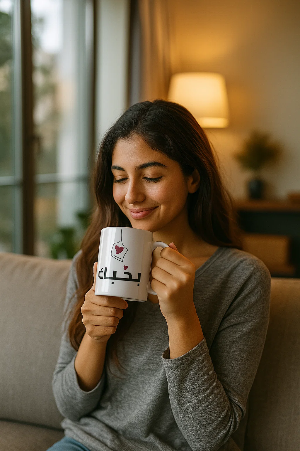 Minimal Arabic Love Mug