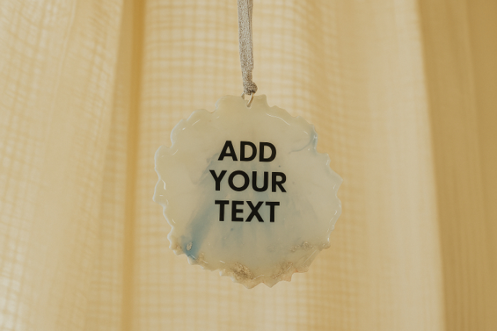 Shimmer Resin Hanging Ornament