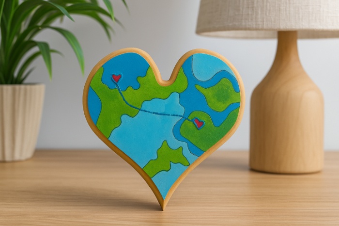 Artful Heart – Custom Hand-Painted Wooden Plaque