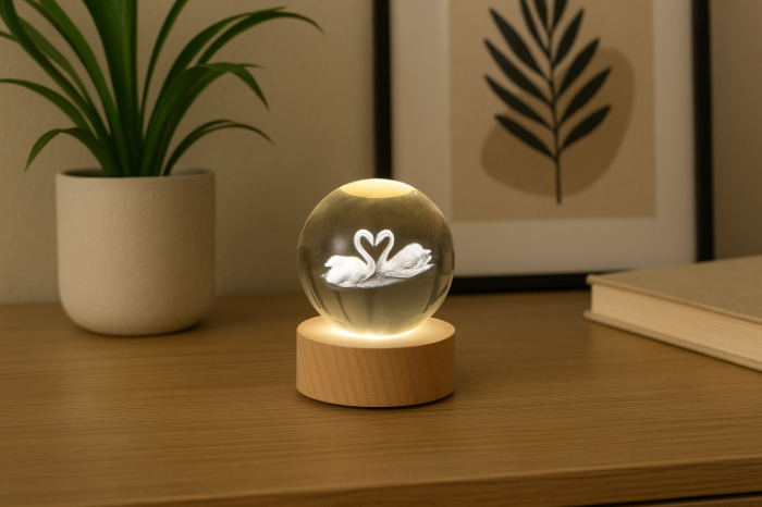 Eternal Love - LED Crystal Globe