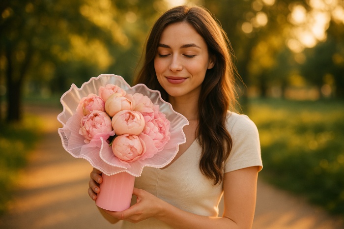 Blush Peony Bloom Bouquet