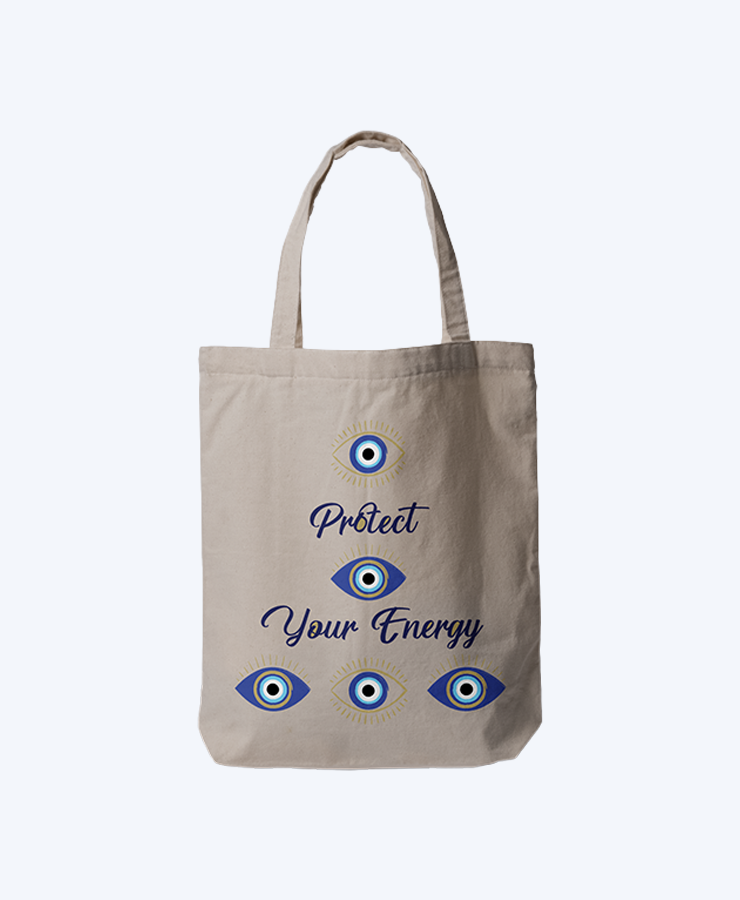 Protect Your Energy – Evil Eye Tote Bag