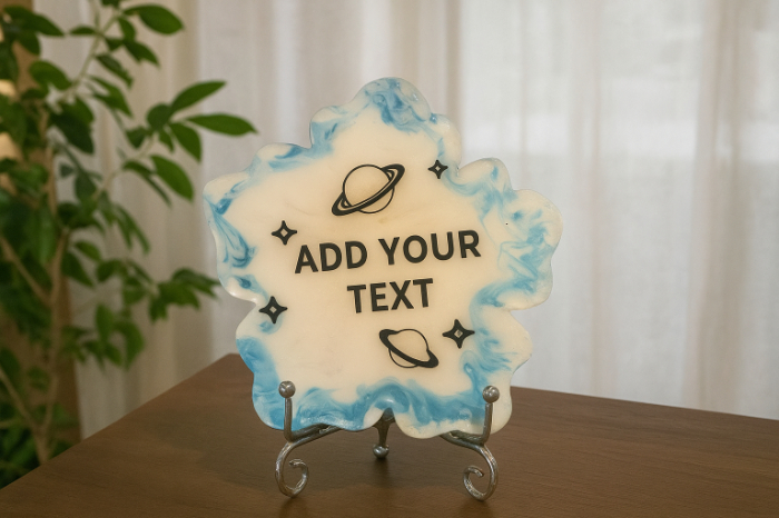 Galaxy Resin Plaque