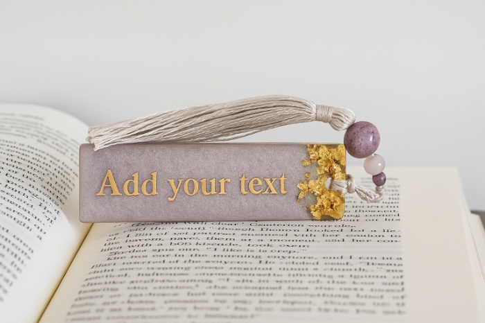 Customized Resin Bookmark – Elegant Tassel Edition