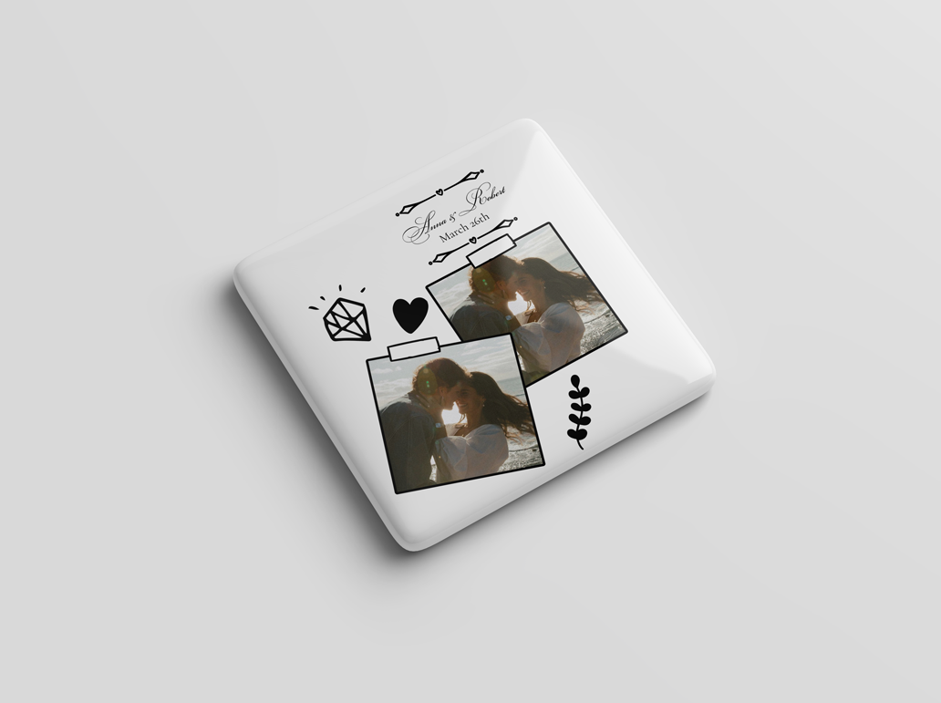 Personalized Couple Memories Photo Magnet