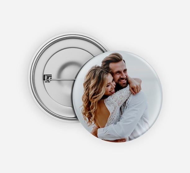 Button badge with photo only
