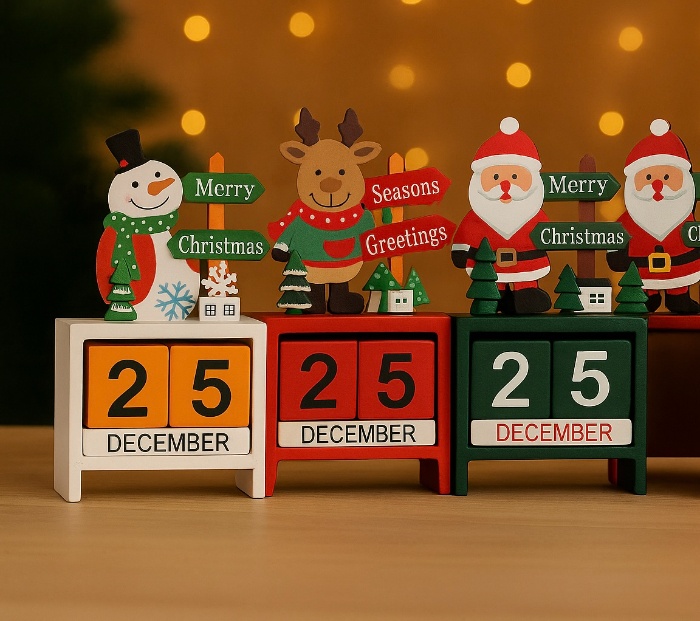 Christmas Countdown Block Calendar