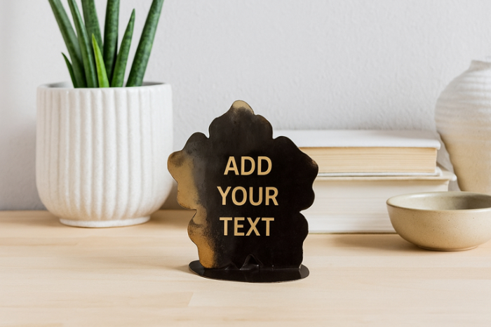 Black & Gold Resin Keepsake