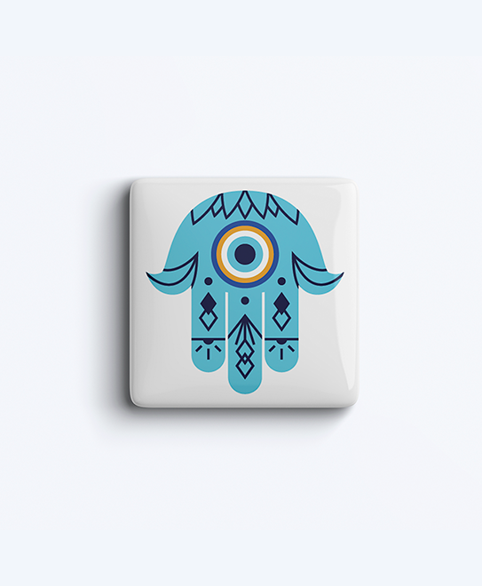 Hamsa Blue Eye Magnet