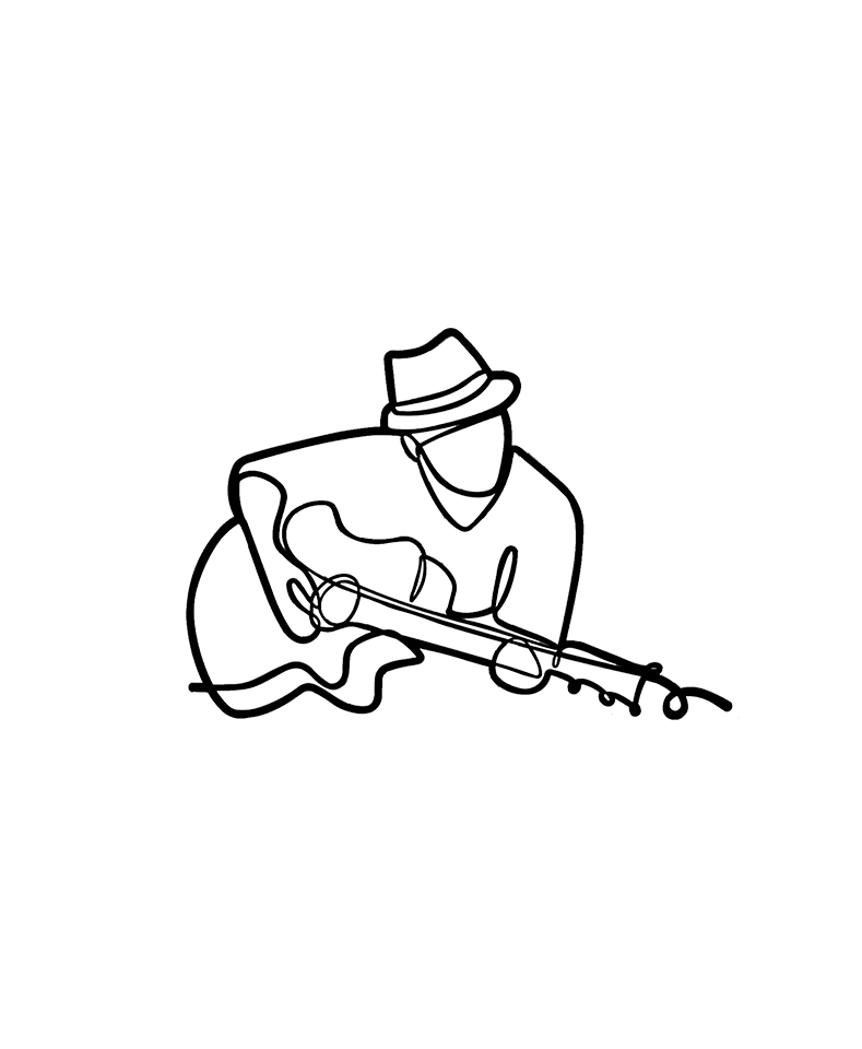 The Guitarist – Wall Decoration