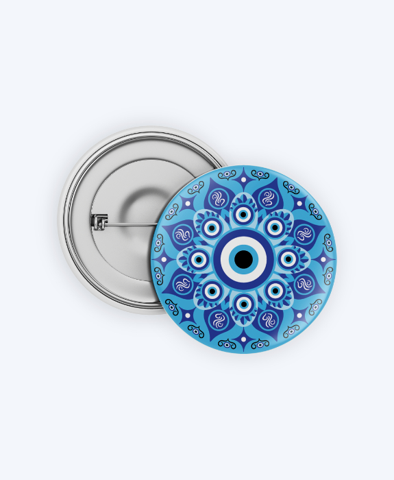 Mystic Mandala Eye Badge