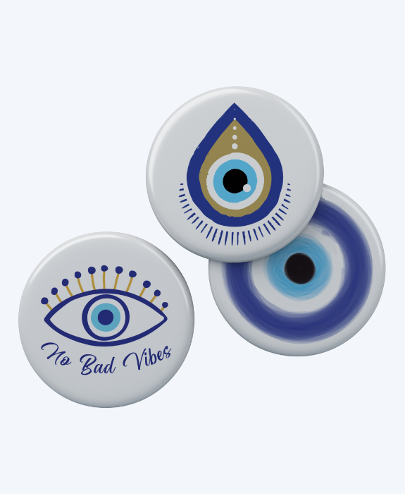 Blue Charm – Eye Badge Set