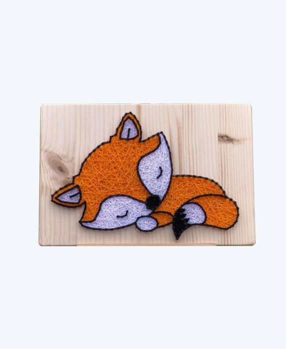 Sleeping Fox String Art
