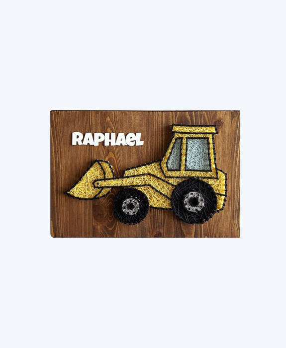 Excavator String Art 