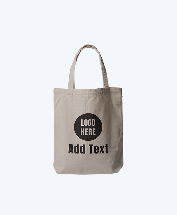 Custom Logo & Text Tote Bag