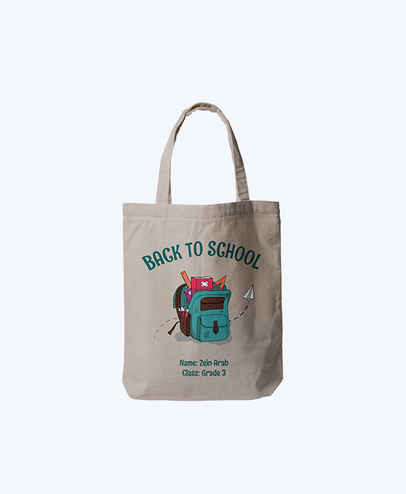 Back to School Personalized Tote Bag