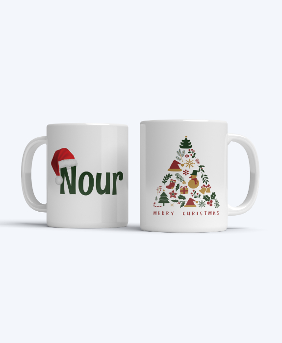 Personalized Christmas Mug with Name