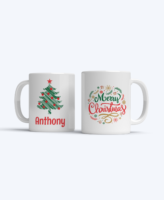 Personalized Merry Christmas Mug