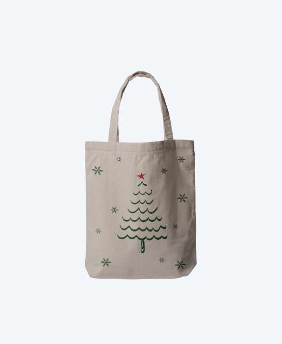 Starry Christmas Tree Tote Bag