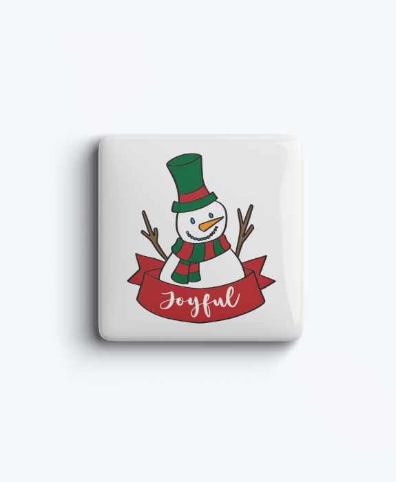 Joyful Snowman Magnet