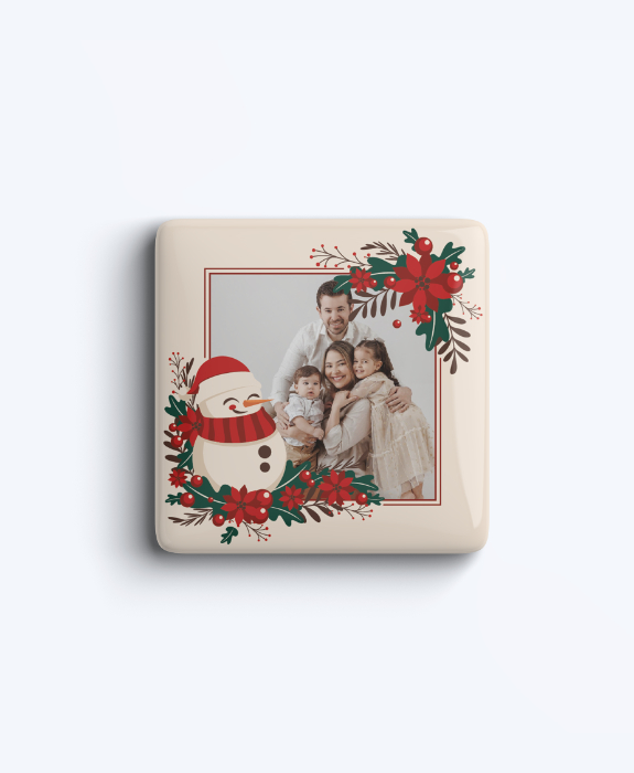 Personalized Christmas Photo Magnet