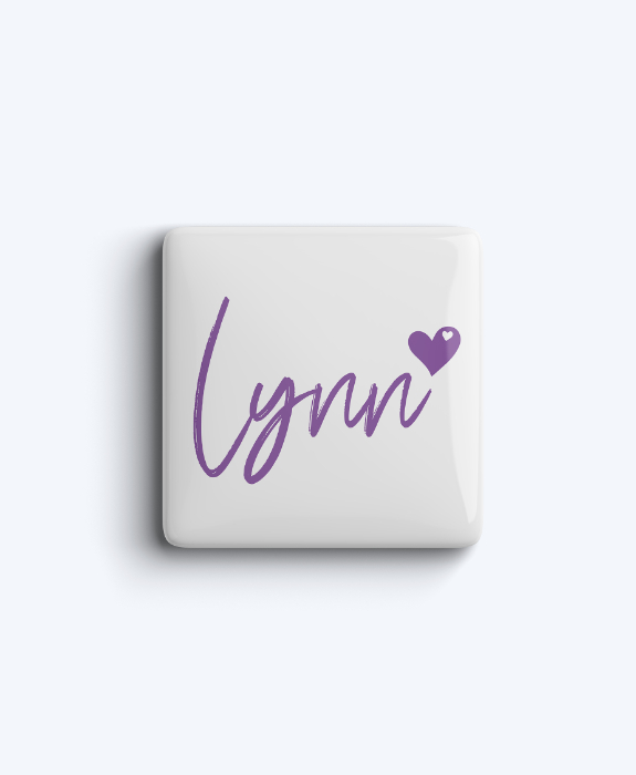 Custom Name Magnet with Heart