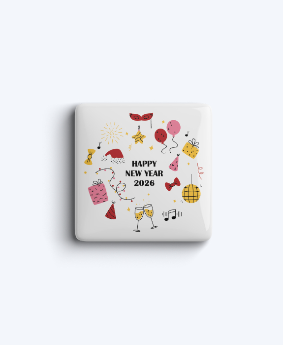 New Year Celebration Magnet