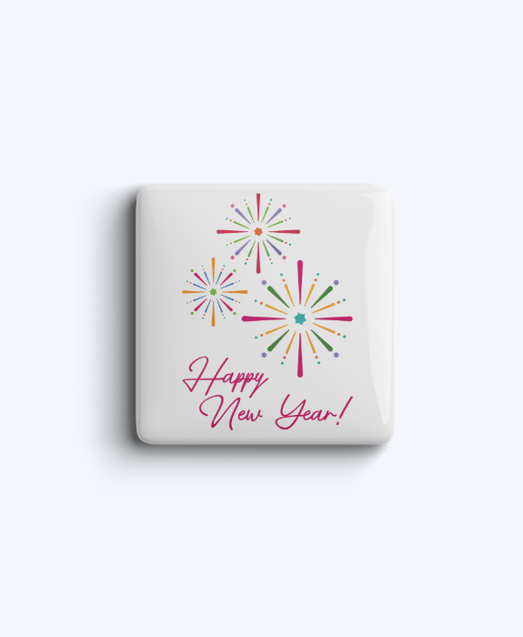 Sparkling New Year Magnet