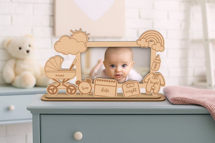 Welcome to the World – Engraved Baby Frame