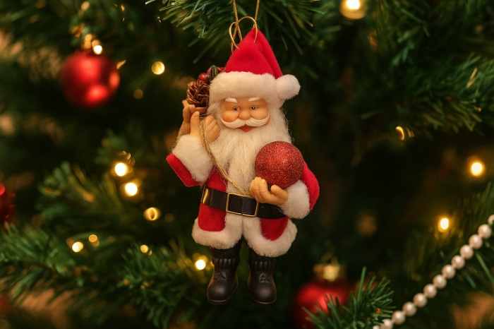 Hanging Santa Tree Ornament – 20cm