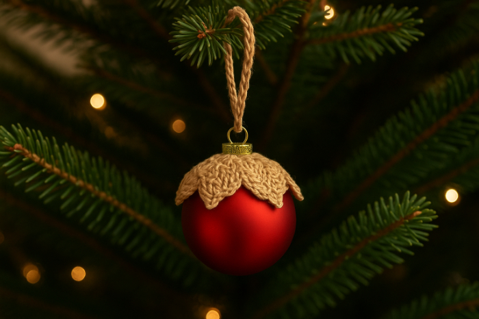 Crochet Cozy Berry Ornament