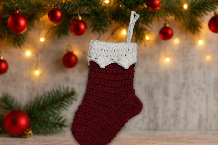 Cozy Crochet Christmas Stocking Set