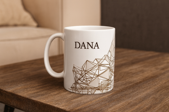Modern Geometric Custom Mug