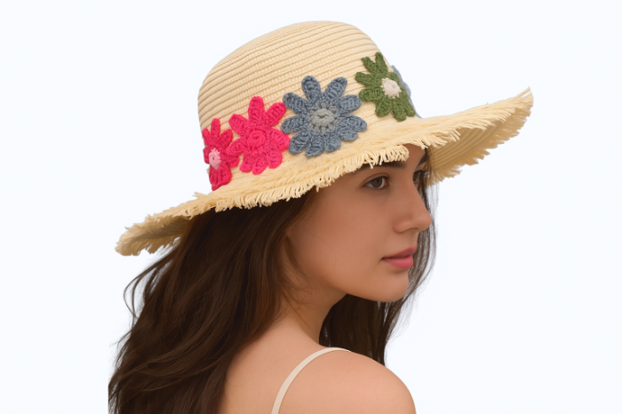Handmade Bloom Crochet Hat