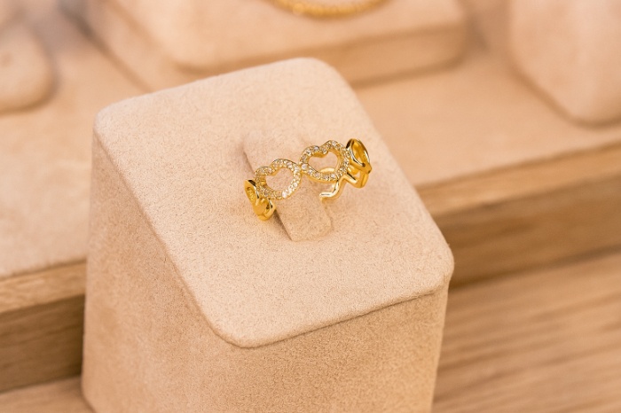 Linked Hearts Ring 