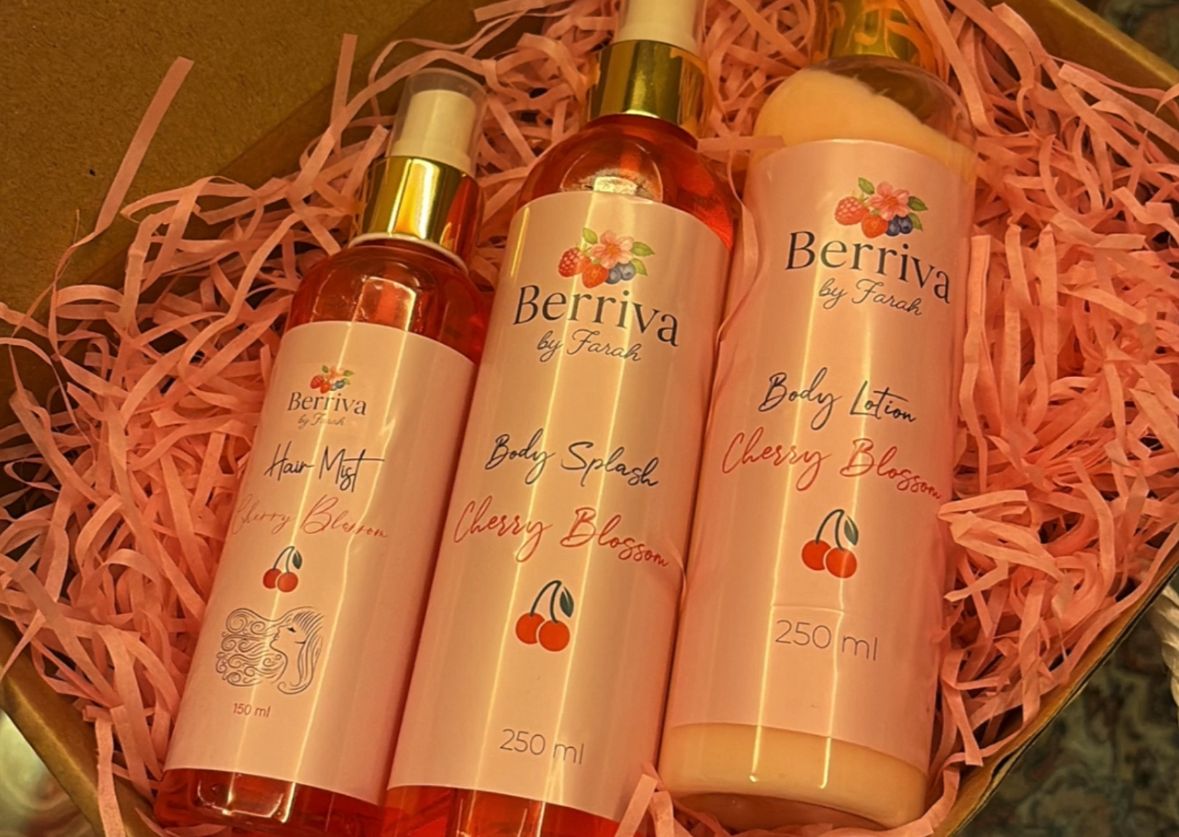 Berriva Pink Blossom Body Care Set