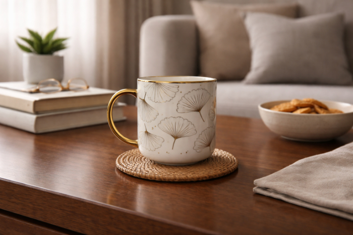 Golden Ginkgo Mug