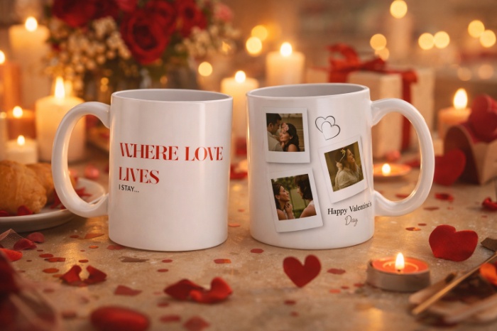 Where Love Lives – Personalized Photo Mug