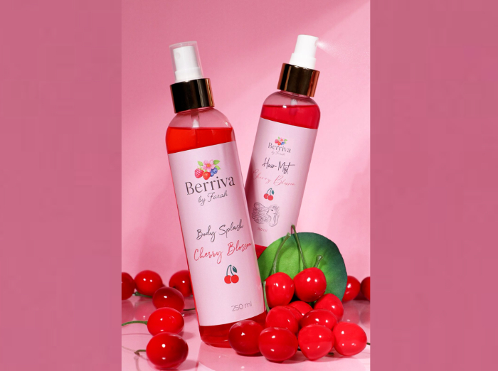 Berriva Cherry Blossom Fragrance Mist Set (Body Splash & Hair Mist)