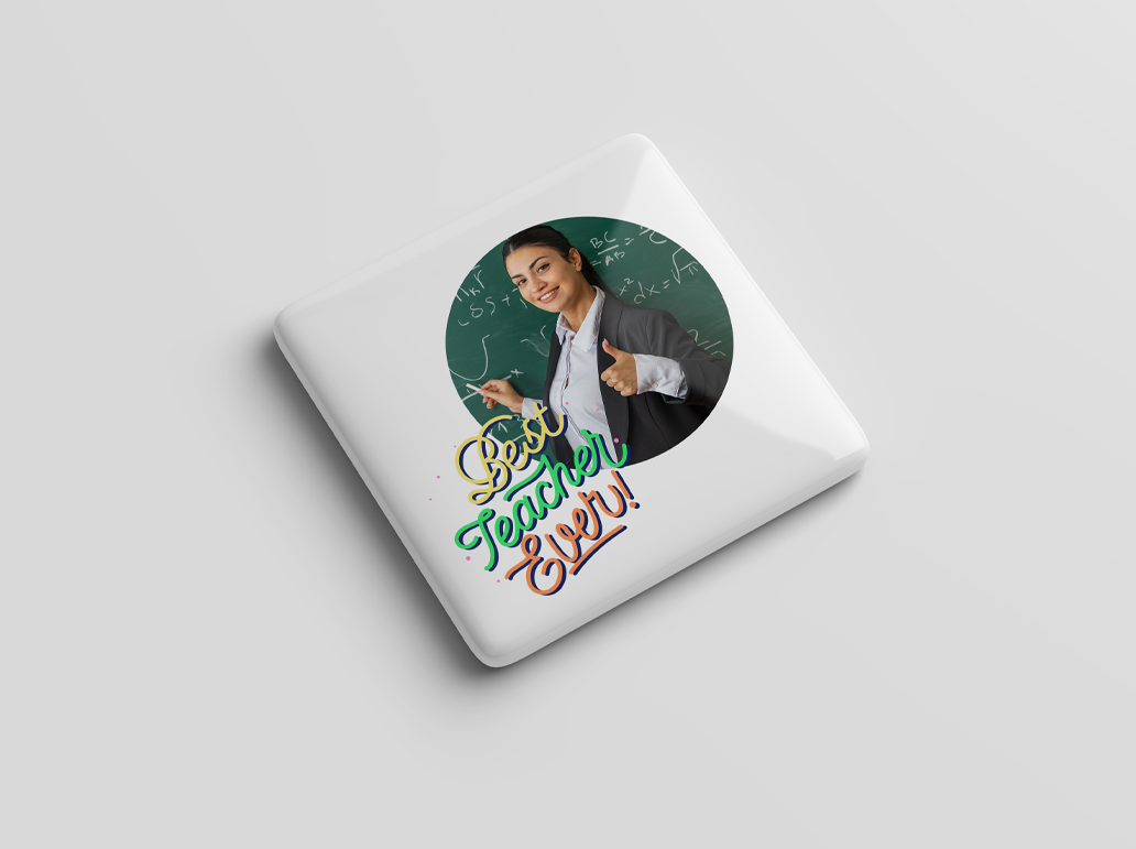 Best Teacher Ever Custom Photo Magnet