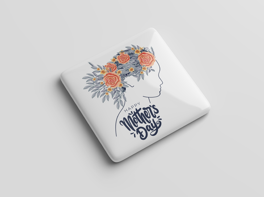 Elegant Mother Silhouette Magnet