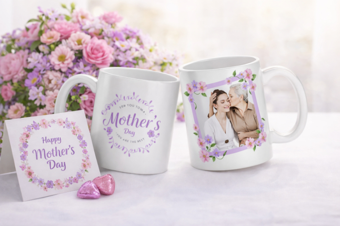 Mother’s Day Floral Photo Mug