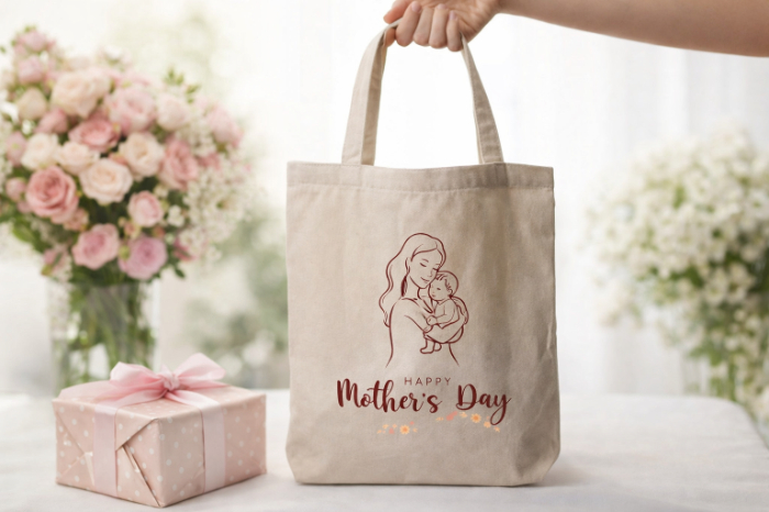 Elegant Mom & Baby Mother’s Day Tote Bag