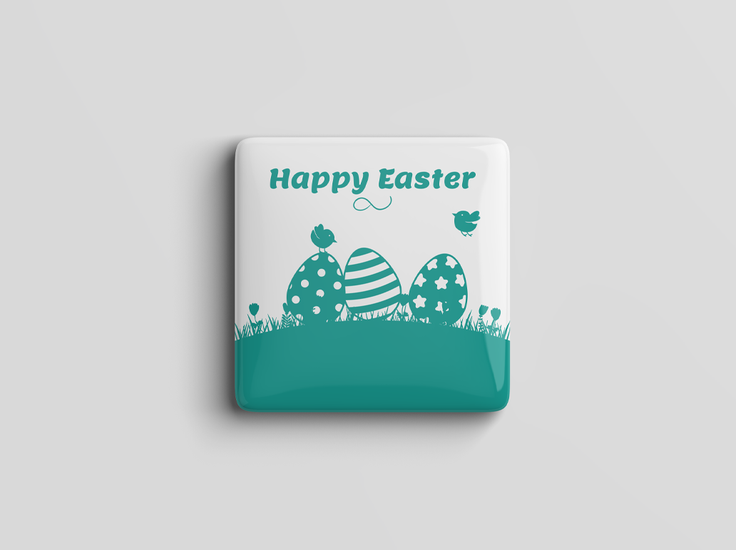 Green Nature Easter Egg Magnet