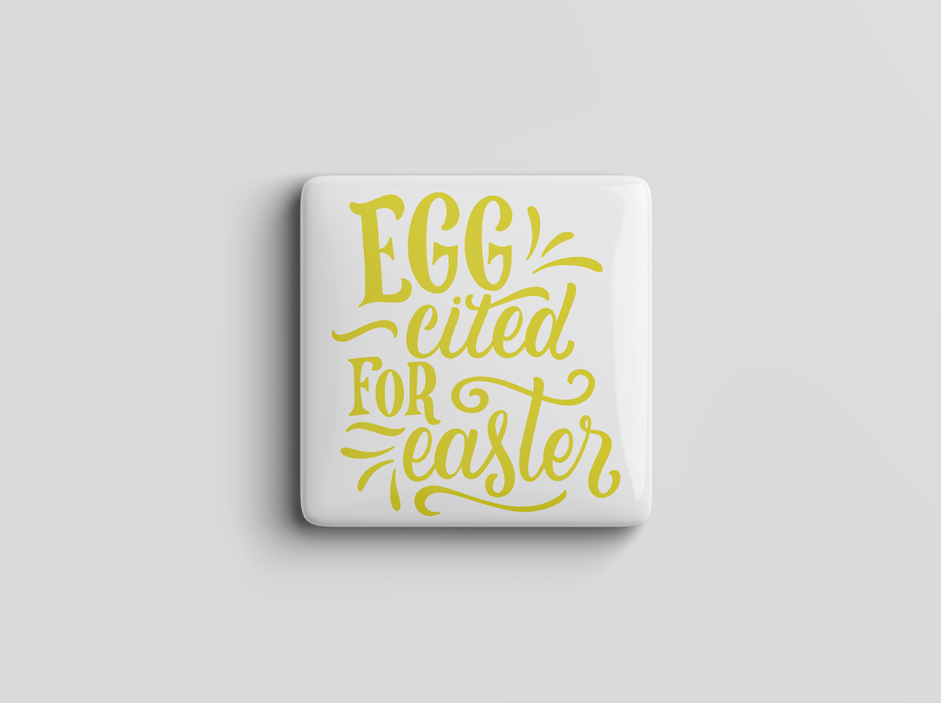 Egg-cited Easter Magnet