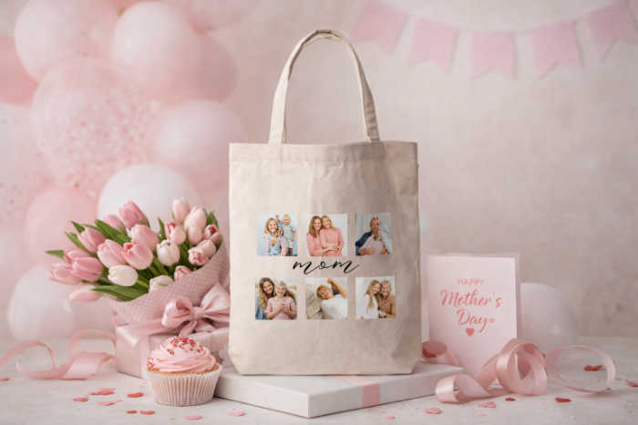 Mom Photo Memories Tote Bag