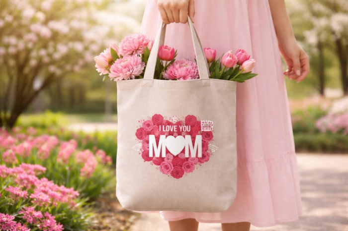 Blooming Love Mom Tote Bag