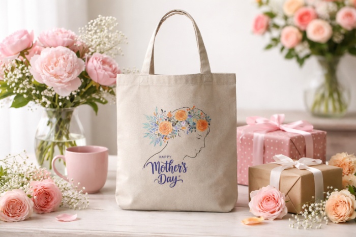 Mother’s Floral Crown Tote Bag